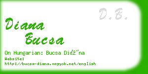 diana bucsa business card